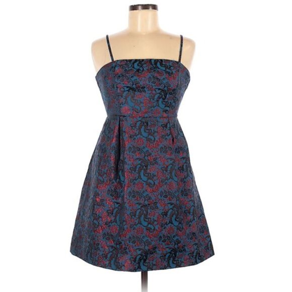 Anthropologie Leifnotes Dress 6P NWT Paprika Brocade Party Cocktail Shiny Event - Picture 1 of 9